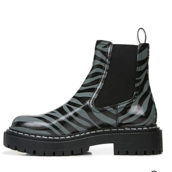 Circus By Sam Edelman 6.5 Lug Bootie Effie Black/Grey BNWB - Picture 1 of 3